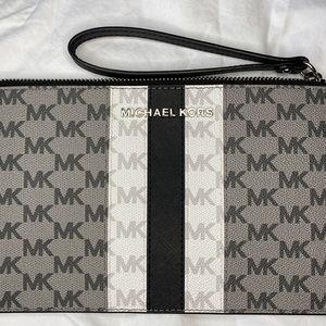 Michael Kors Monogram Large Wristlet